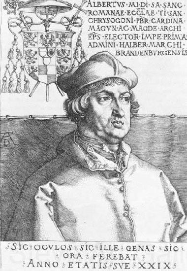 Albrecht Durer Cardinal Albrecht of Brandenburg Spain oil painting art